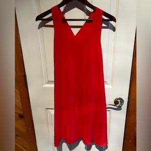 Red/Coral CYNTHIA ROWLEY 100% silk dress